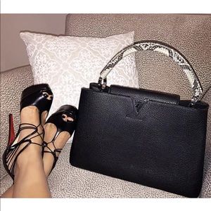 Christian Louboutin Confusalta Black Sandals Sz 7